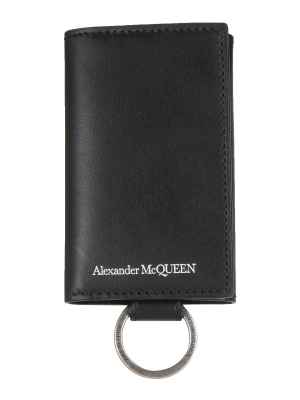 Alexander Mcqueen Logo Stamp Bifold Key Holder