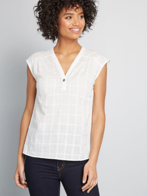 Profound Pairing Cotton Blouse