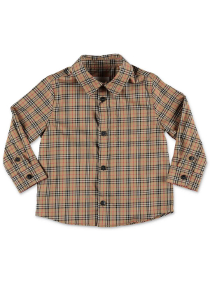 Burberry Kids Check Print Shirt