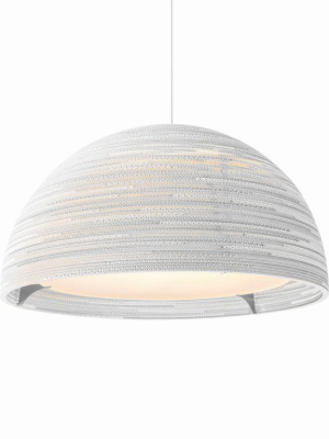 Dome36 Scraplight Pendant In White