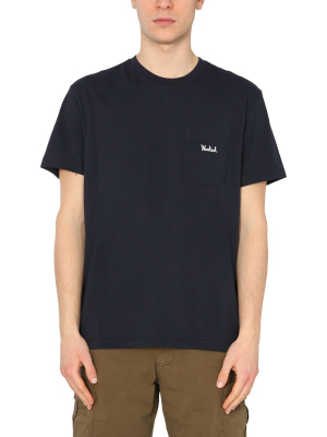 Woolrich Logo Embroidered Pocket T-shirt