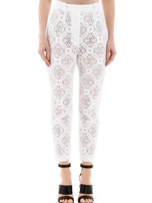 Alexander Mcqueen Lace Sheer Trousers