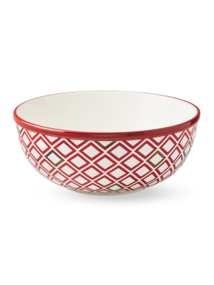 Diamond Popcorn Serving Bowl