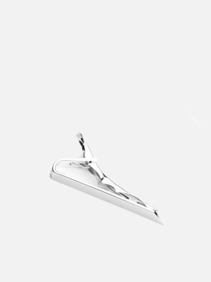 Wing Tie Bar, Sterling Silver