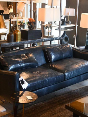 Vincent Sofa Ink Leather