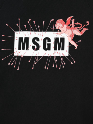 Msgm Cupid Logo Sweatshirt