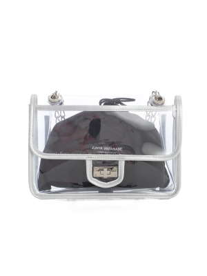 Junya Watanabe Comme Des Garçons Transparent Turnlock Shoulder Bag