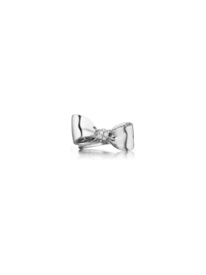 Bow Diamond Knot Ring – Small