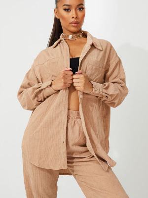 Sand Cord Oversized Shirt