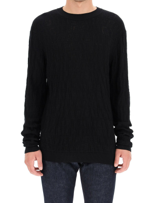 Fendi Ff Vertigo Motif Jacquard Jumper