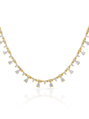 14kt Yellow Gold Diamond Constantine Necklace