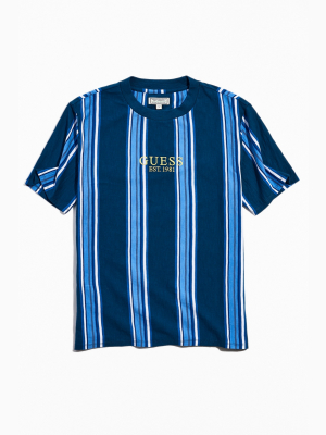 Guess Uo Exclusive Marine Blue Stripe Tee