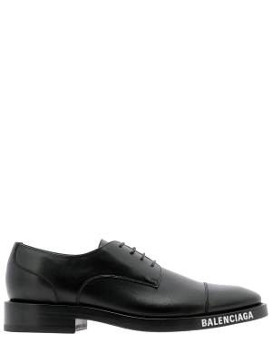 Balenciaga Derby Logo Detail Lace-up Shoes