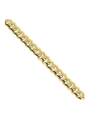 18k Solid Gold Cuban Chain (3 Mm)