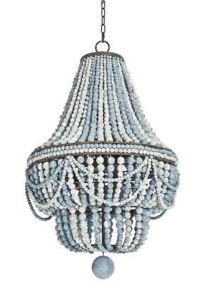 Malibu Chandelier In Weathered Blue