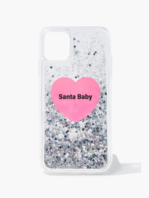 Santa Baby Glitter Case For Iphone 11