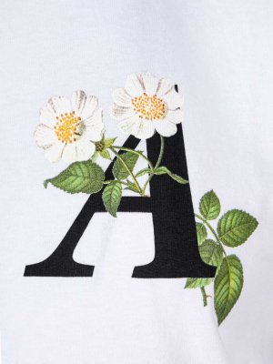 Palm Angels Daisy Logo Cropped T-shirt