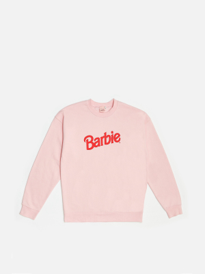 **barbie X Skinnydip Pink And Red Logo Jumper