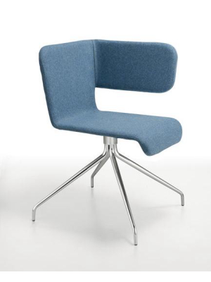 Twiss Chair Upholstered With Pyramid Base