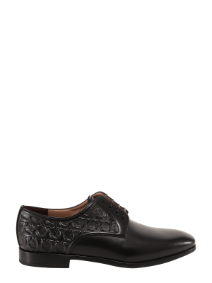 Salvatore Ferragamo Gancini Embossed Derby Shoes