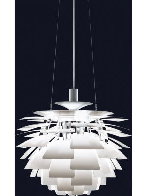 Ph Artichoke Pendant - White Gloss