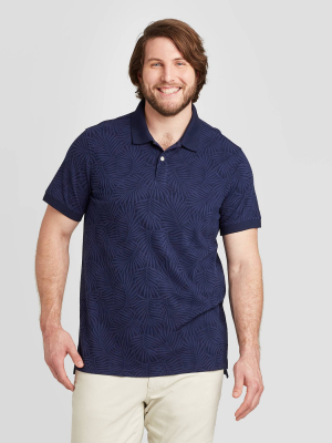 Men's Big & Tall Slim Fit Short Sleeve Polo Shirt - Goodfellow & Co™