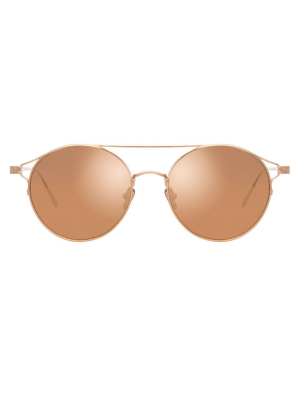 Linda Farrow Rayan C3 Oval Sunglasses