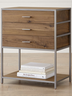 Knox Nickel Low Storage Bookcase