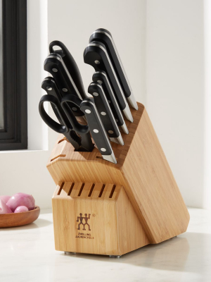 Zwilling ® J.a. Henckels Pro 10-piece Bamboo Block Knife Set