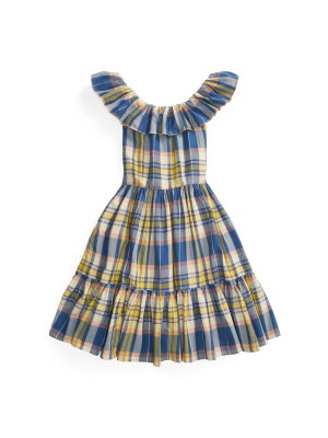 Plaid Cotton Madras Dress