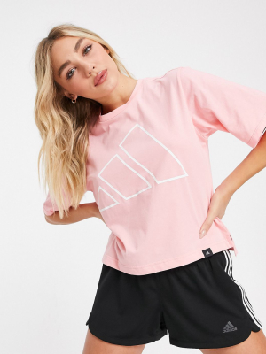 Adidas Training T-shirt In Pink