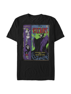 Men's Disney Princesses Vintage Villain Comics T-shirt