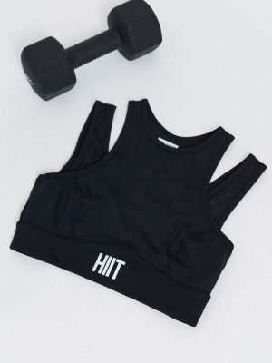 Hiit Mesh Bra In Black