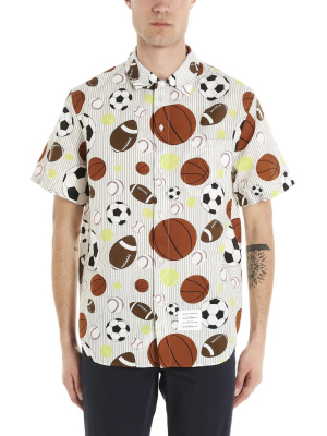 Thom Browne Ball Print Short-sleeve Shirt