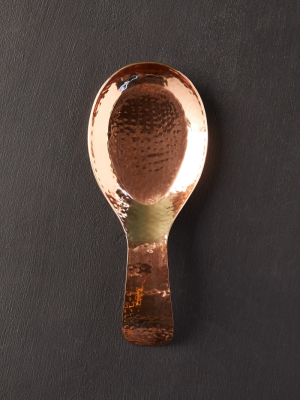 Hammered Copper Spoon Rest