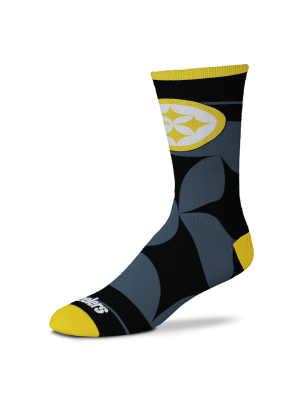 Nfl Pittsburgh Steelers Tone Black Crew Socks