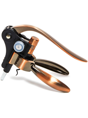 Corkscrews Wine Bottle Opener With Extra Cork Screw Rose Gold & Black Foil Cutter