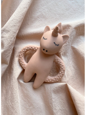 Natural Rubber Teether Soother - Unicorn