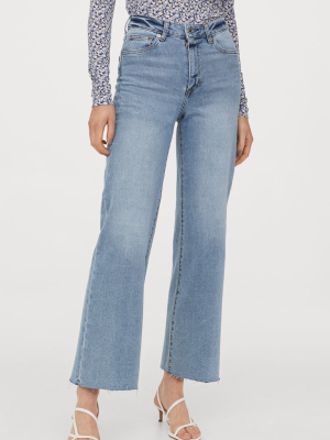 Wide High Ankle Jeans