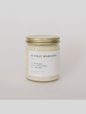 Sunday Morning Minimalist Candle