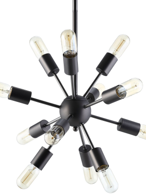 Space Metal Chandelier Black