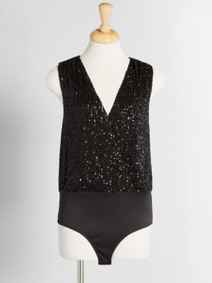 Sequins Are Forever Wrap Bodysuit