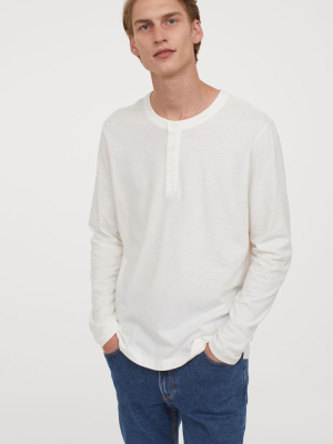 Cotton Henley Shirt