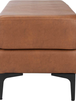 Elaine Rectangular Bench Brown/black