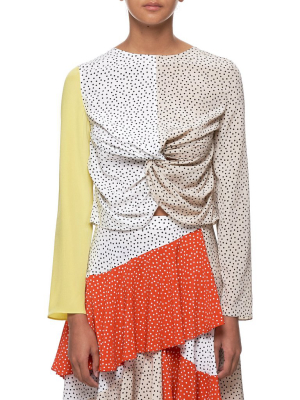 Polka Dot Top (mila-yellow-polka Dot)