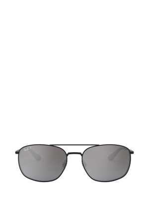 Ray-ban Rb3654 Square Aviator Polarised Sunglasses