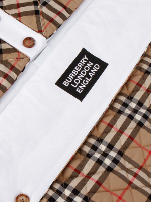 Burberry Kids Logo Print Vintage Check Baby Nest