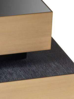 Eichholtz Shelton Side Table - Black & Gold