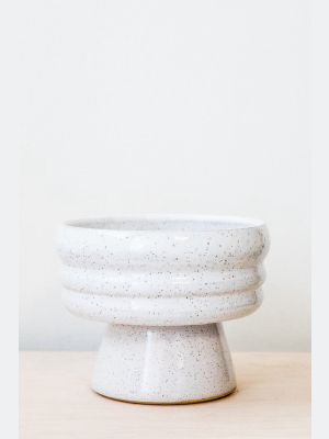 White Speckle Plateau Bowl