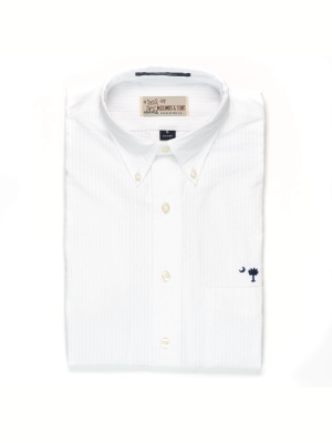 Mcclellanville Short Sleeve Seersucker Sport Shirt